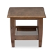 Baxton Studio Pierce Mid-Century Modern Walnut Finished Brown Wood Coffee Table - BSOSW3656-Walnut-M17-CT
