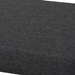 Baxton Studio Rika Mid-Century Modern Dark Grey Fabric Upholstered Walnut Brown Finished Boomerang Bench - BSOBBT5367-Dark Grey/Walnut-Bench