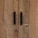Baxton Studio Cyrille Modern and Contemporary Farmhouse Rustic Finished Wood 2-Door Shoe Cabinet - BSOID-SC001-Yosemile Oak-Shoe Rack