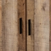 Baxton Studio Cyrille Modern and Contemporary Farmhouse Rustic Finished Wood 3-Door Shoe Cabinet - BSOID-SC002-Yosemile Oak-Shoe Rack