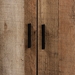 Baxton Studio Cyrille Modern and Contemporary Farmhouse Rustic Finished Wood 4-Door Shoe Cabinet - BSOID-SC003-Yosemile Oak-Shoe Rack