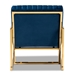 Baxton Studio Janelle Luxe and Glam Royal Blue Velvet Fabric Upholstered and Gold Finished Living Room Accent Chair - BSOTSF-7754D-Royal Blue/Gold-CC