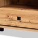 Baxton Studio Unna Modern and Contemporary Oak Brown Finished Wood 2-Door TV Stand - BSOTV831240-Wotan Oak