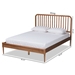 Baxton Studio Neilan Modern and Contemporary Walnut Brown Finished Wood Full Size Platform Bed - BSOMG0058-Walnut-Full