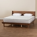 Baxton Studio Macayle Mid-Century Modern Ash Walnut Finished Wood King Size Platform Bed - BSOMG0004-2-Ash Walnut-King