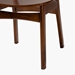 Baxton Studio Hesper Mid-Century Modern Walnut Brown Finished Wood and Rattan 2-Piece Dining Chair Set - BSORH253C-Walnut Rattan/Walnut Bent Seat-DC-2PK