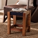 bali & pari Prunella Modern Bohemian Two-Tone Navy Blue and Natural Brown Seagrass and Acacia Wood Footstool - BSOF232-FT15-Stool 1-Navy Blue/Brown