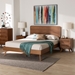 Baxton Studio Demeter Mid-Century Modern Walnut Brown Finished Wood King Size 3-Piece Bedroom Set - BSODemeter-Ash Walnut-King 3PC Bedroom Set