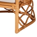 bali & pari Acelynn Bohemian Light Honey Rattan Arm Chair - BSOModel 3-Light Honey Rattan-CC