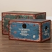 Baxton Studio Sabeen Vintage Parisian Faux Leather and Wood 2-Piece Storage Trunk Set - BSOSJ14306R-Wooden-Trunk