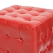Baxton Studio Siskal Red Modern Cube Ottoman (Set of 2) - BSOBH-5589-RED-OTTO